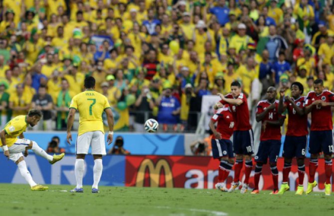 Brazil bolji od Kolumbije, u polufinalu sa Njemačkom