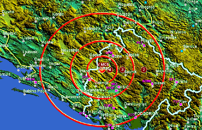 Zemljotres kod Nikšića