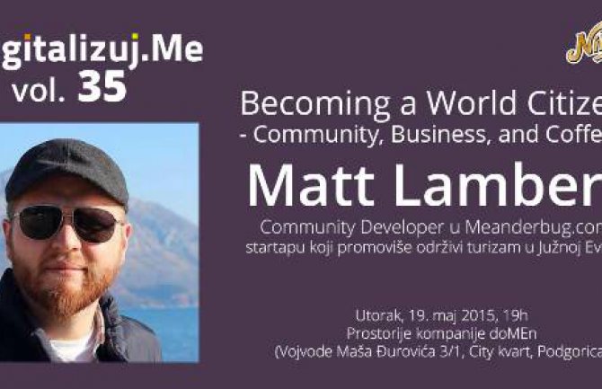 Matt Lambert na 35. Digitalizuj.me događaju