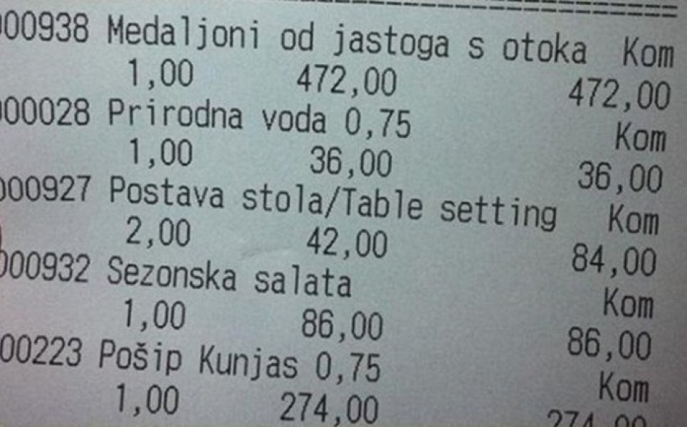 RacuncijeneDubrovnik