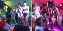 Pijani muž prišao plesačici, a onda se pojavila njegova žena! (VIDEO)