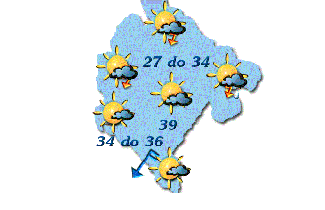 I danas veoma toplo