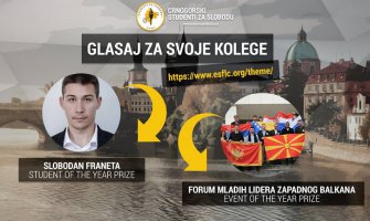 GLASAJTE: Crnogorski Studenti  nominovani za evropske studentske nagrade!