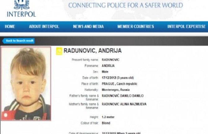 Alina Radunović: Dijete nisam otela, legalno je prešao granicu