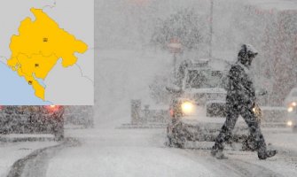 Na snazi narandžasti meteoalarm: Snijeg, mećava, jaki udari vjetra i niska temperatura