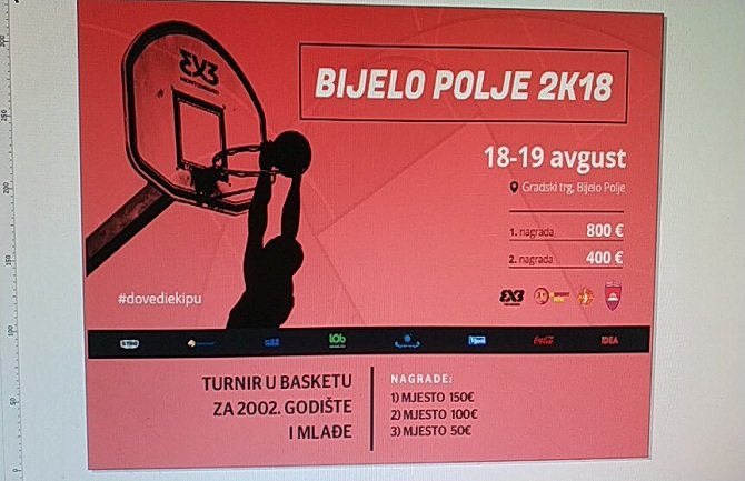 Bijelo Polje: Turnir u basketu za vikend na gradskom trgu