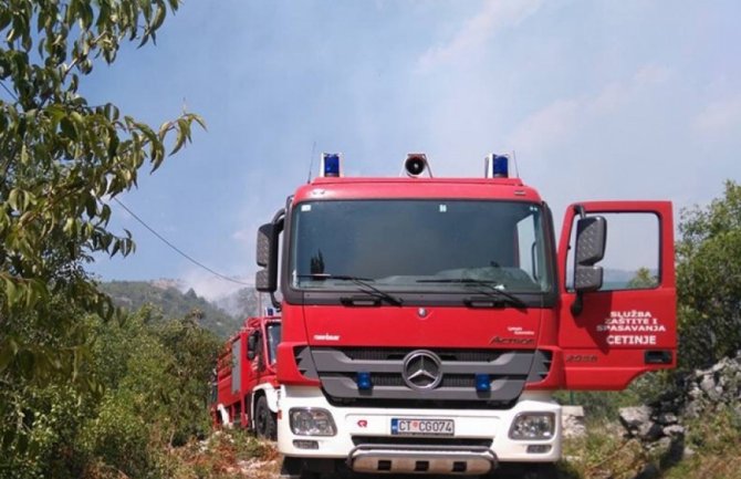 Cetinje: Veliki požar izbio u okolini sela Gornji Očinići