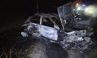 Stravična nesreća kod Zagreba: Automobil izletio sa autoputa i zapalio se, poginula dva mladića (FOTO)
