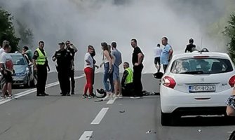 Udes na putu Podgorica - Nikšić: Teško povrijeđen motociklista