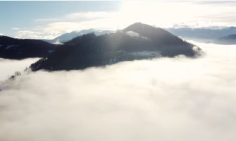 Bijelo Polje, grad u magli, pogledajte snimak poput onih iz holivudskih filmova (VIDEO)