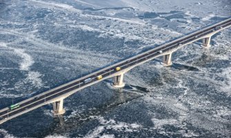 Temperatura od -16  zaledila rijeku Han