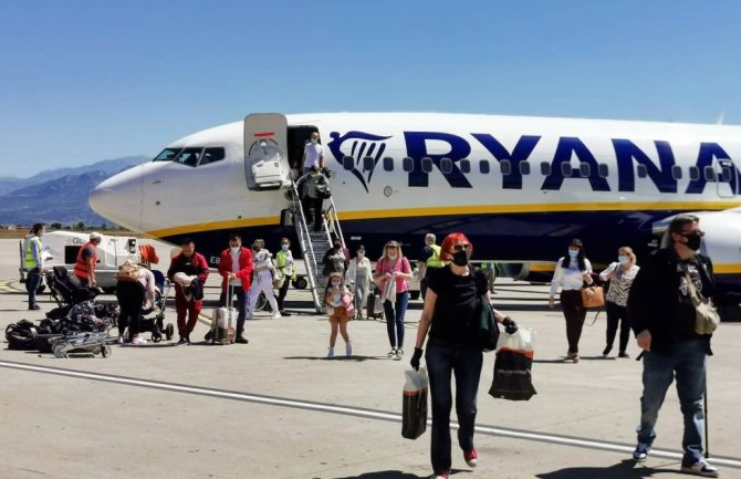 Ryanair subotom i utorkom leti Podgorica – Zagreb
