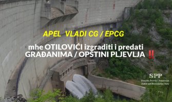 SPP: Mini hidroelektranu Otilovići izgraditi i upisati na vlasništvo građana Pljevalja tj. opštinu Pljevlja.