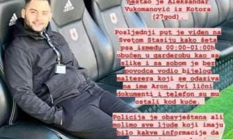 Pronađen Aleksandar Vukomanić iz Kotora