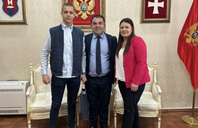 Đurašković: Cetinje ponosno na rezultate Pavla Gocevskog