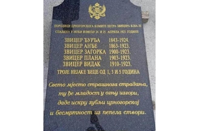 Strašni simbol stradanja crnogorskog naroda