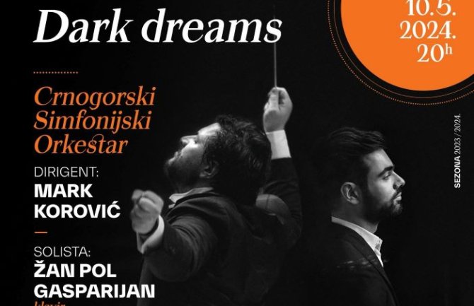 Koncert Crnogorskog simfonijskog orkestra ”Dark dreams” u petak u Muzičkom centru