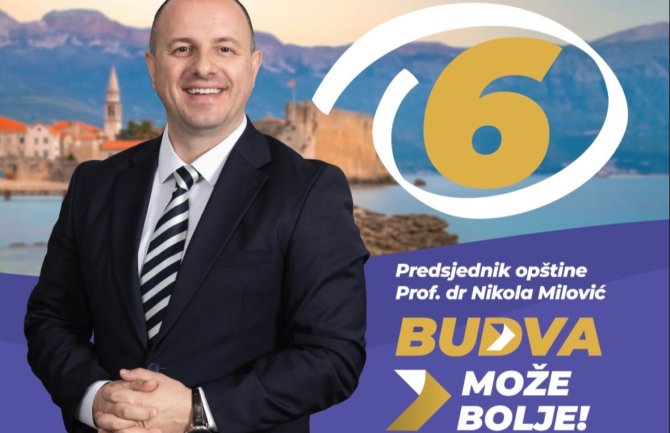 Milović: Vlast ponizila i uništila Budvu, vrijeme je za promjenu
