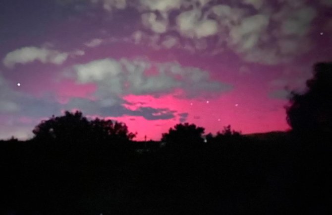 Polarna svjetlost i na nebu iznad Crne Gore