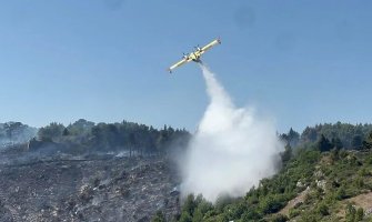 Uz pomoć kanadera i vatrogasaca lokalizovan požar iznad Dubrovnika