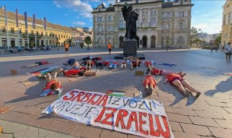 Novi Sad: Protestni performans u znak solidarnosti s Palestinom