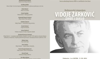 Međunarodni simpozijum “Vidoje Žarković – Život i djelo” sjutra u Podgorici